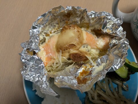 味噌味の鮭のホイル蒸し〜ホットクック〜